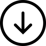 Arrow Down Circle SVG Icon